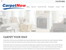 Tablet Screenshot of carpetnow.com